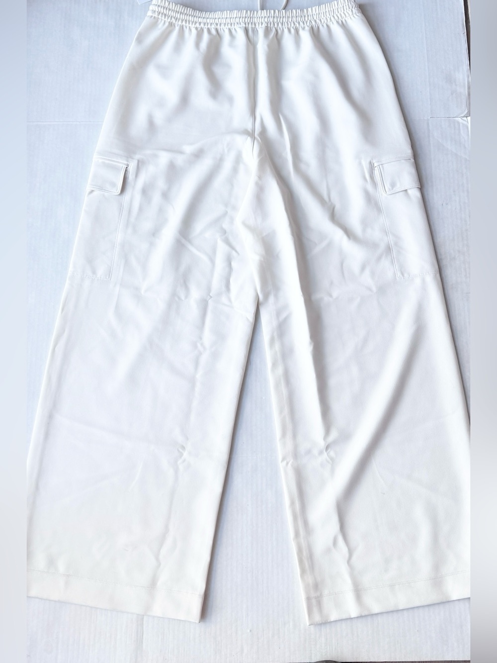 Athleta New Promenade High Rise Cargo Pant, Magnolia White Wide Leg Pants NWT - Picture 10 of 15